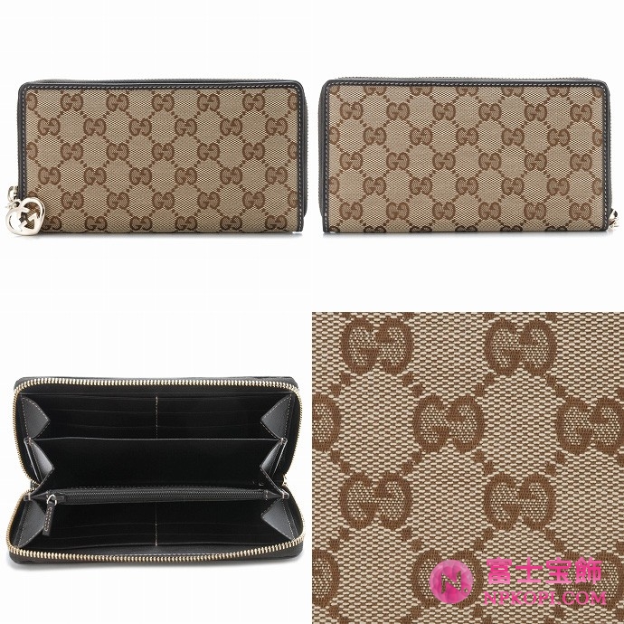 GUCCI/グッチ 2012年春夏新作LOVELYハートディテールラウンドファスナー長財布 282477 FAFXG 9643